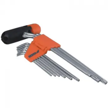 Set çelësash Torx Dedra 0654, L-type, T10 T50, 9 copë