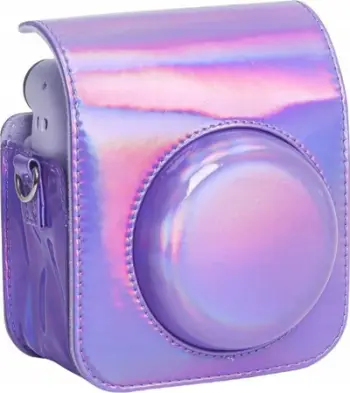 Këllëf aparati LoveInstant për Fujifilm Instax Mini 12, lëkurë eco, me rrip, lejla shkëlqyese