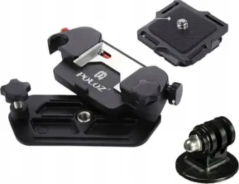Mbajtës rripi Puluz për kamera, alumini, Quick Lock, i zi