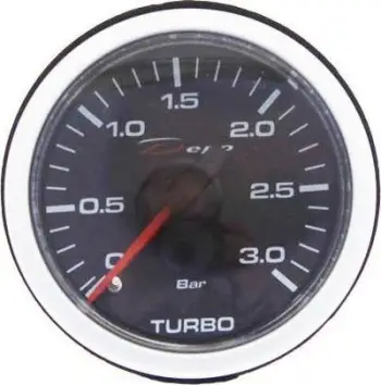 Matës presioni turbo Depo Racing DPZE002, analog, deri 3 bar, i zi