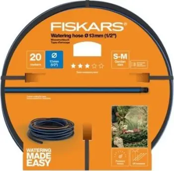 Zorrë kopshti Fiskars Q3, 13 mm, 20 m, portokalli