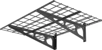Raf muri Ergosolid PG24, çelik i ftohtë, kapacitet 90 kg, i zi