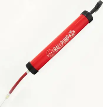 Pompa dore Ballpump 12", me gjilpërë dhe adapter, e kuqe