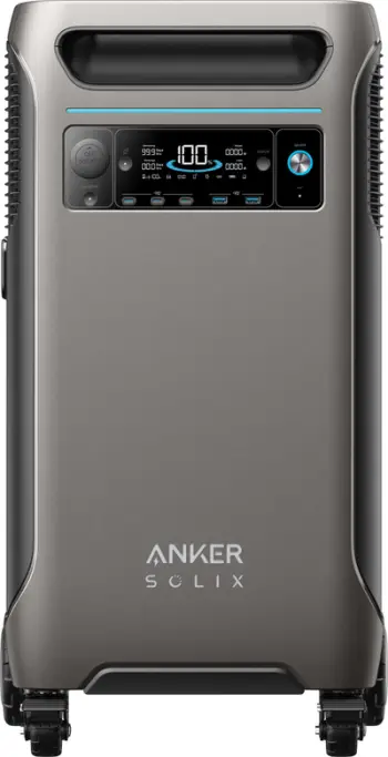 Stacion energjie portativ Anker Solix F3800, 3840Wh, 6000W, gri e zezë