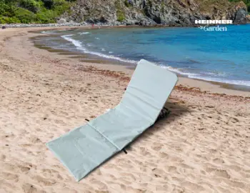 Shtrat plazhi palosës Heinner, 141x45x51 cm, çelik dhe tekstil, gri