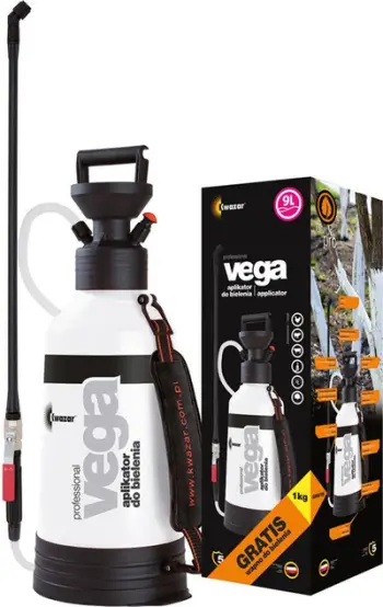 Spërkatës Quasar për zbardhjen e pemëve Vega V-9 9L + gëlqere 1 kg (KWA000112)