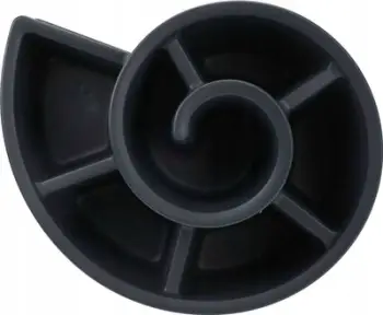 Kaskadë spirale për bimë, plastikë, e zezë