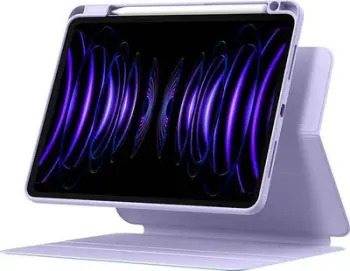 Këllëf tablet Baseus Minimalist Series për iPad Pro 12.9", magnetik, me mbajtëse Apple Pencil, vjollcë