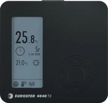 Termostat wireless Euroster E4040 TXRX, ekran e-ink, programim javor, i zi