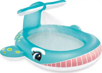 Pishinë fryrëse Intex Whale Spray Pool, me spërkatës uji, për fëmijë, blu