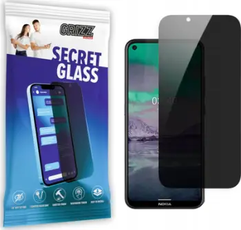 Xham mbrojtës privatësie Grizz SecretGlass për Nokia 3.4, 9H, i tejdukshëm
