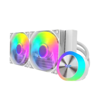 Ftohës Darkflash Liquid Cooler DG240 AIO, 240mm, i bardhë