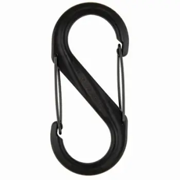 Karabinë plastike Nite Ize S-Biner Dual Carabiner #6, dy porta, e zezë
