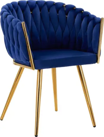Karrige Chair 4Rico QS-GW06G, për dhomë ndenjeje, blu e errët