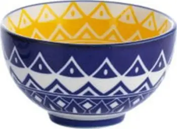 Tas qeramik Typhoon World Foods Tunis Bowl, 9.5cm, stoneware, blu e verdhë
