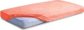 Çarçaf i shtratit Premium Terry Fitted, 120x200 cm, me goma, ngjyrë salmon