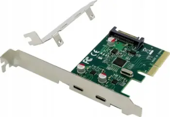 Kartë PCIe Conceptronic EMRICK, 2 porta USB 3.2 Gen 2 Type C, 10 Gbps