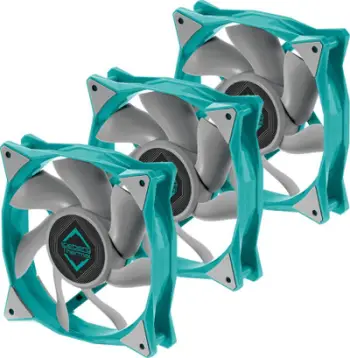 Ventilator kase Iceberg Thermal IceGALE Xtra, 120mm, set 3 copë, ngjyrë teal