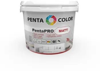 Bojë muri Pentacolor Pentapro Matt, për brendësi, 3L, e bardhë