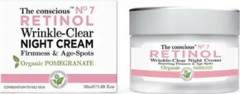 Krem nate kundër rrudhave The Conscious No7 Retinol Pomegranate, 50ml, lëkurë e kombinuar në të yndyrshme