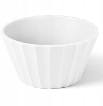 Tas polipropileni, 11cm, i bardhë mat