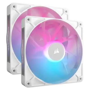 Ventilator kasë CORSAIR iCUE LINK RX140, 140mm, RGB, i bardhë