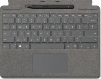 Tastierë me penë Microsoft Surface Pro Signature, Slim Pen 2, platinum