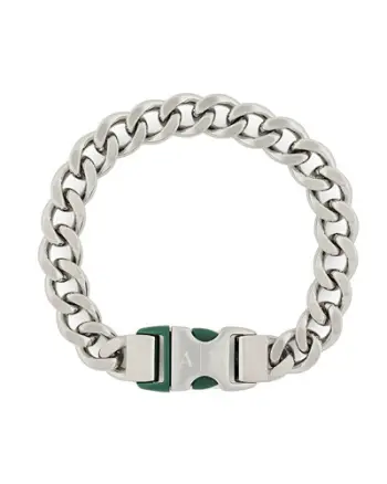 Byzylyk për meshkuj Armani Exchange AXG0154040, i argjendtë/ i gjelbër