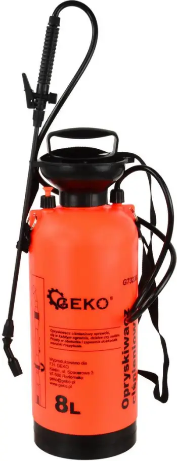Spërkatës me presion Geko, 8 L, portokalli