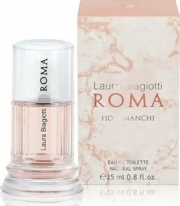Parfum për femra Laura Biagiotti Roma Fiori Bianchi, Eau de Toilette, 100ml, rozë