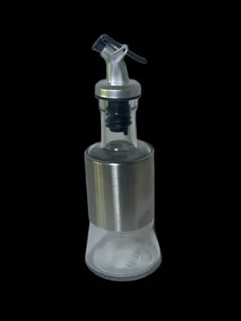 Shishe Vaji 200ml , transparente dhe me material inoxi . UNIMIKS