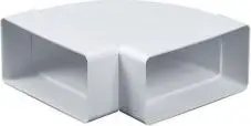 Bërryl horizontal ventilimi Awenta, 55x110, 90°, plastikë ABS e bardhë
