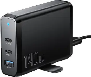 Karikues murale Essager GaN 140W, 2x USB C, USB A, i zi