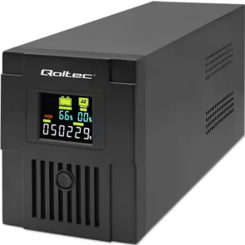 UPS Qoltec 53770, Line Interactive 1500VA 900W, ekran LCD, i zi