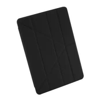 Këllëf tablet Pipetto Origami TPU për Apple iPad 10.2", palosës, i zi