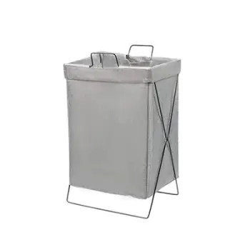 Shportë për Rroba, gri/zezë/kremt 35x26x59cm. UNIMIKS