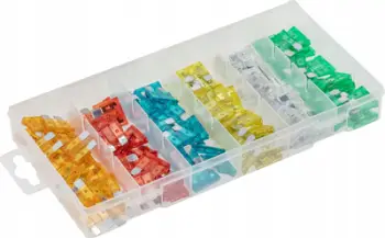 Set siguresa mini Hogert Technik HT8G500, 120 copë, deri 30A, shumëngjyrëshe