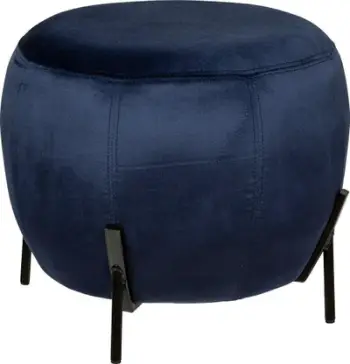 Puf kadife Atmosphera Calabaza, dekorativ, blu