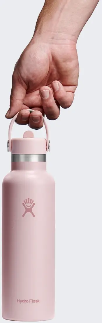 Shishe uji Hydro Flask Standard Flex Straw 21oz, 621ml, çelik inox, rozë