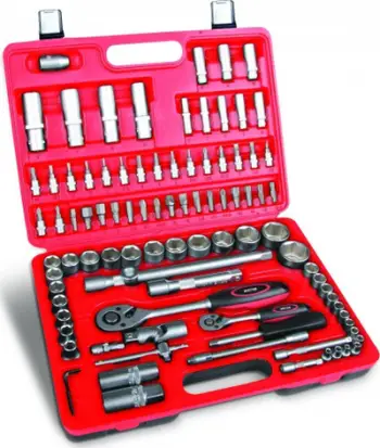 Set çelësash Dedra CrV, 94 pjesë, 1/2" dhe 1/4", shumëngjyrësh