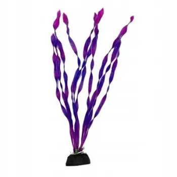Dekorim akuariumi Aqua Natura Spirulina, bimë plastike 28cm, e purpurt