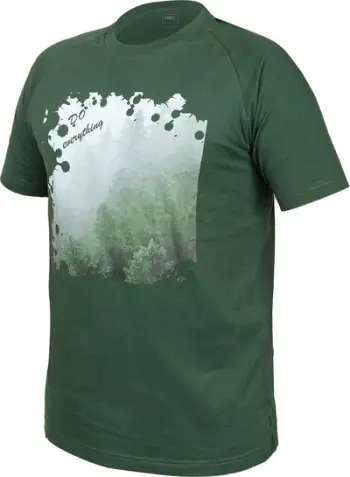 Bluzë OUTDOOR, pambuk 100%, mëngë të shkurtra, jeshile, XL