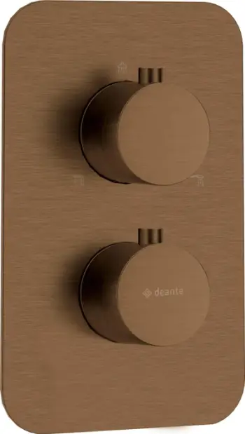 Element i jashtëm për BOX termostatik, bronz, përfundim i furçuar