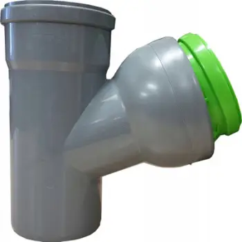 Tee i rregullueshëm për kanalizim PCV, 110mm, PP