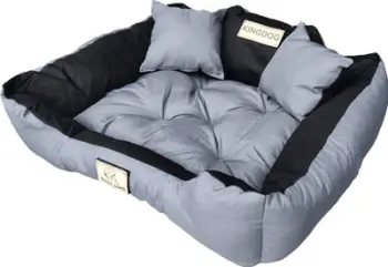Shtrat qeni Playpen Dog Bed Personalized, madhësia S, material Codura, gri