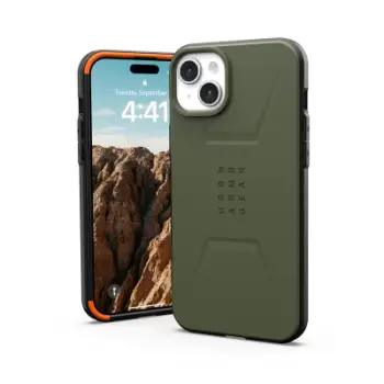 Këllëf telefoni UAG Civilian për iPhone 15 Plus, 6.7", me MagSafe, ngjyrë ulliri