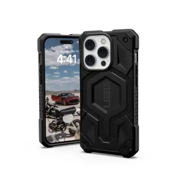 Mbështjellës telefoni UAG Monarch Kevlar për iPhone 14 Pro, kompatibil me MagSafe, i zi