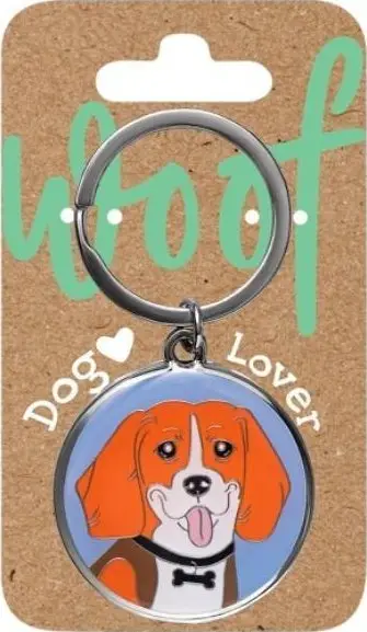 Vathë çelësave Donne Beagle, metal plastik, shumëngjyrësh