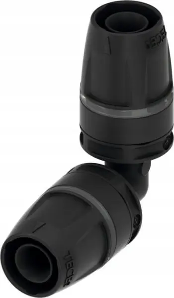 Kthesë 90° për tub Tece PPSU 8710716, 16 x 16mm, e zezë