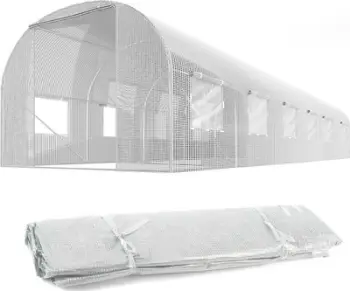 Folje për tunel kopshti Plonos, 3x6m 18m², PE 140g/m², e bardhë